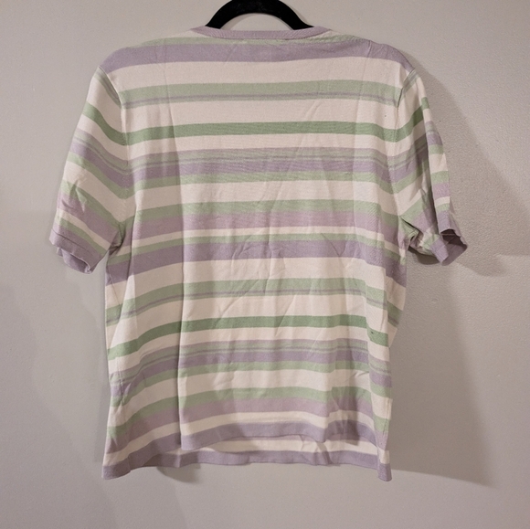 NWT Pendleton Vintage Silk Blend Stripe Shirt L - Picture 2 of 5